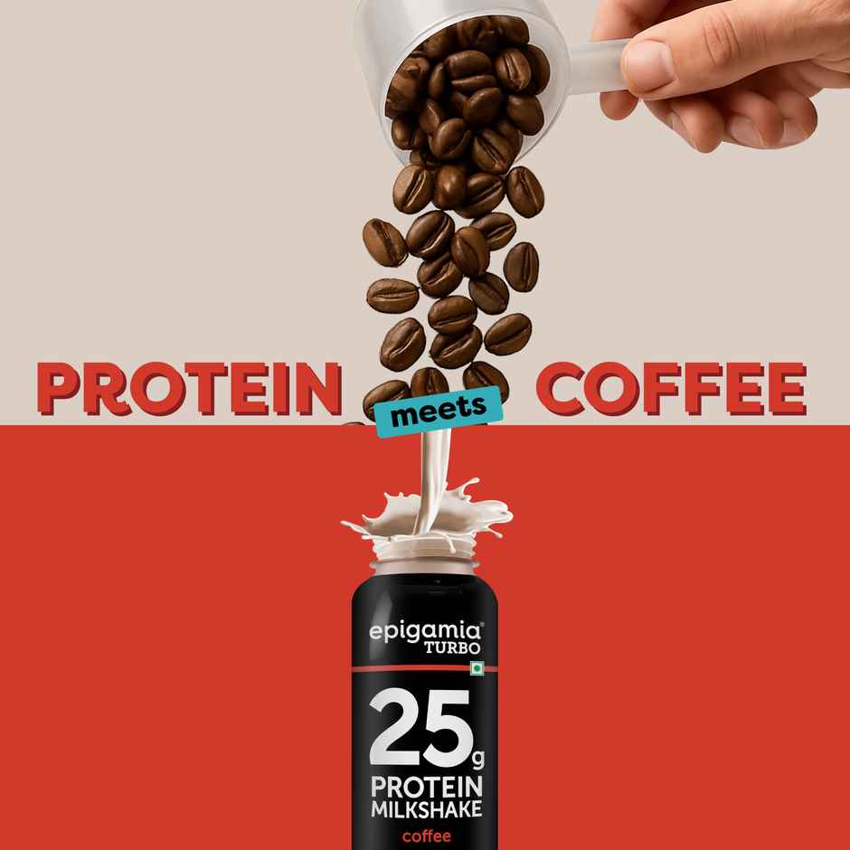 Epigamia Turbo Coffee Protein Milkshake