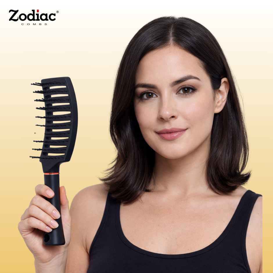 Zodiac Swiss Vent Hair Brush | Black Matt