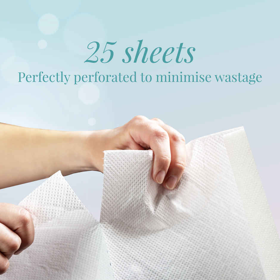 Origami Reusable Kitchen Towel Roll - 25 Sheets, Washable up to 2500 Times | Highly Absorbent