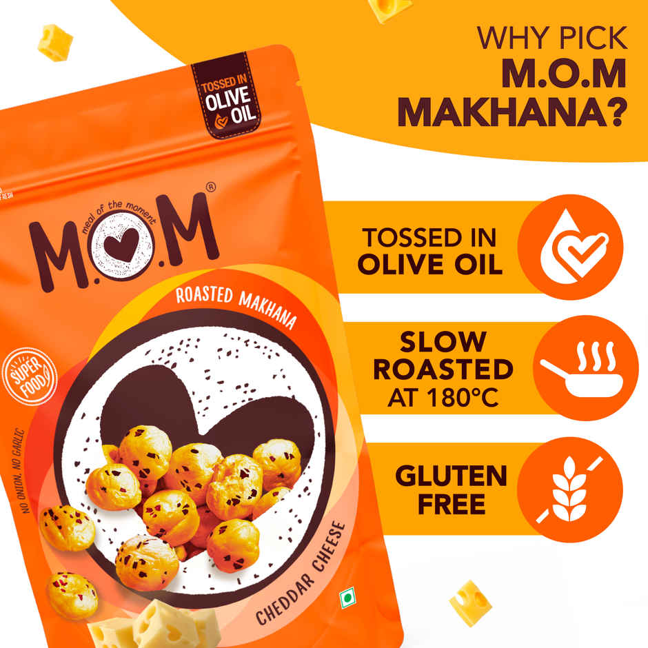 MOM Cheddar Cheese Roasted Makhana