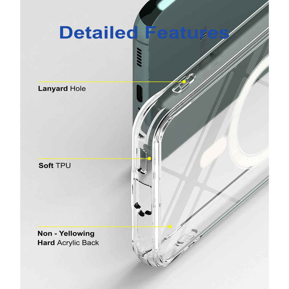 Zapcase Back Cover for Samsung Galaxy A16 5G | MagSafe-Clear