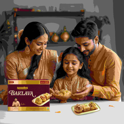 Pure Ghee Assorted Baklava Box By UNIBIC Swaadesi