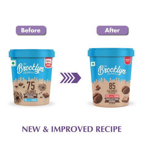 The Brooklyn Creamery Choco Fudge Brownie Tub - Zero Added Sugar