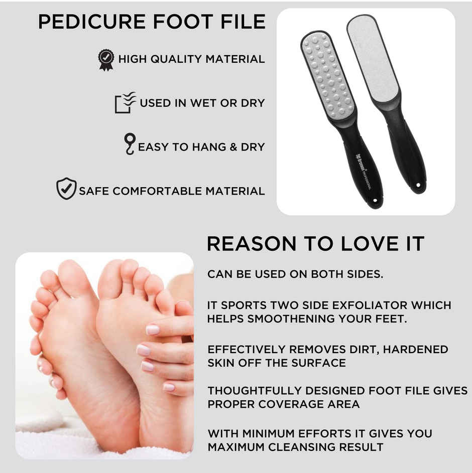 Bronson Professional Callus Remover Foot Scrubber For Pedicure Spa Treatment - Color May Vary