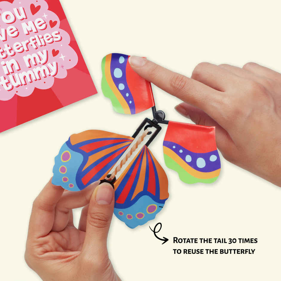 Surprise Butterfly Pop-Up Love Greeting Card | Oye Happy