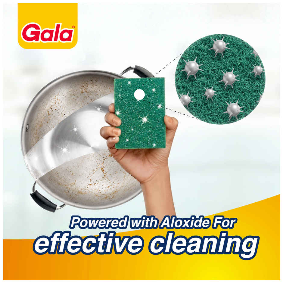Gala Sparkle Magic Utensil Green Scrubber Pad