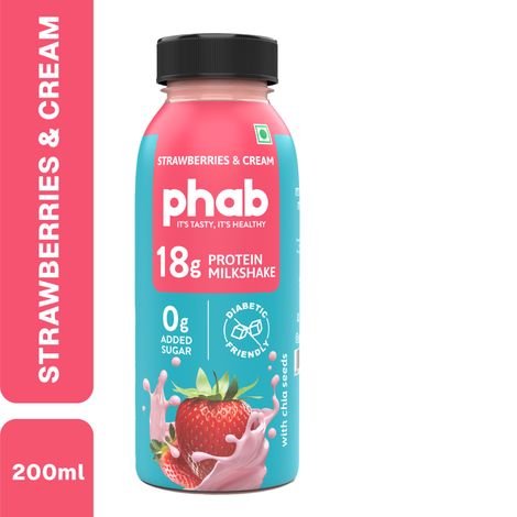 Phab 18g Protein Strawberry and Cream Milkshake