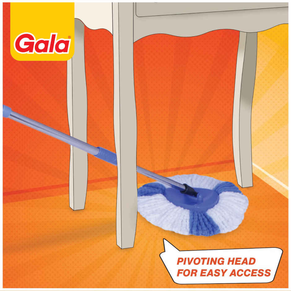 Gala Quick Spin Floor Mop with 1 extra refill