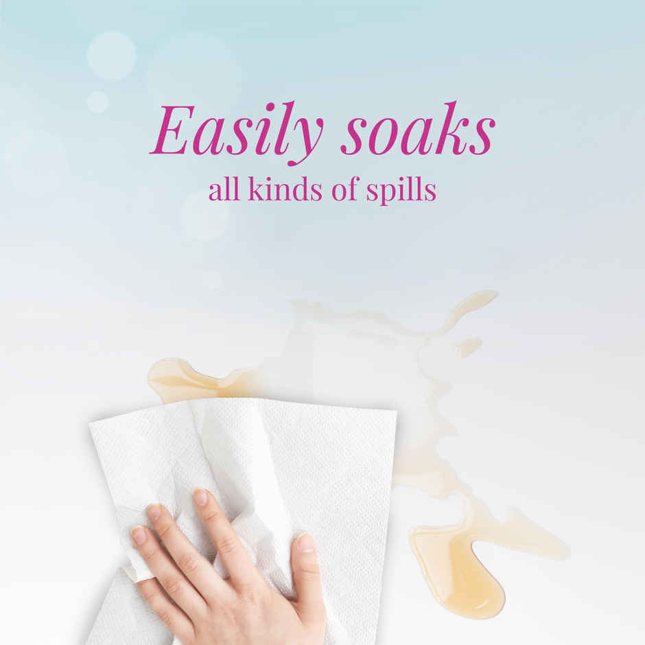 Origami 1Ply Lucart Reusable Kitchen Towels, Sponge-Like Absorption & Pure Cellulose, 48 Pulls