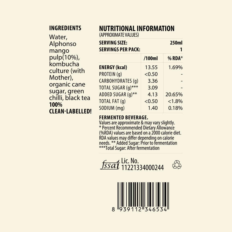 Local Ferment Co. Mango Chili Kombucha