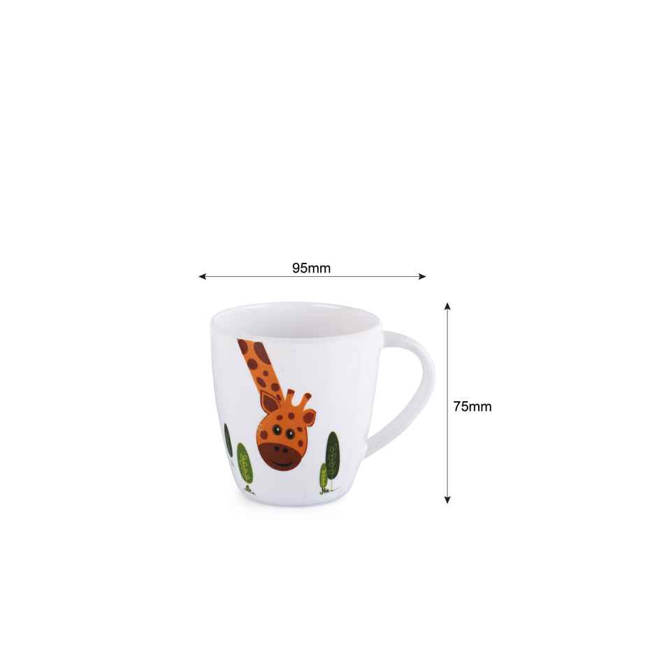 Cello Melamine Joycee Mugs | 200ml | Giraffe design | Set of 4
