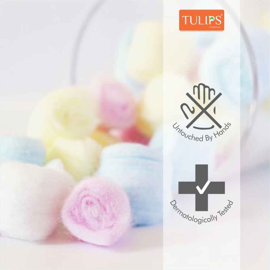 Tulips Cotton Color Balls Bag | Soft & Multipurpose
