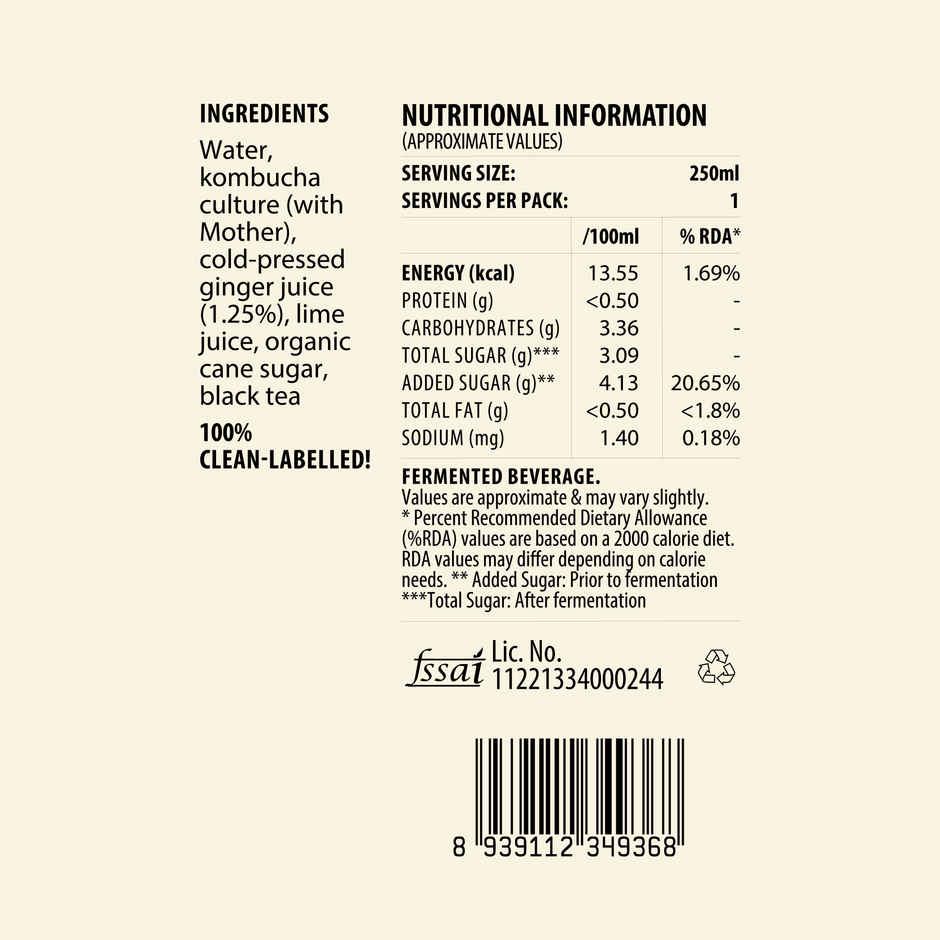 Local Ferment Co. Ginger Lime Kombucha