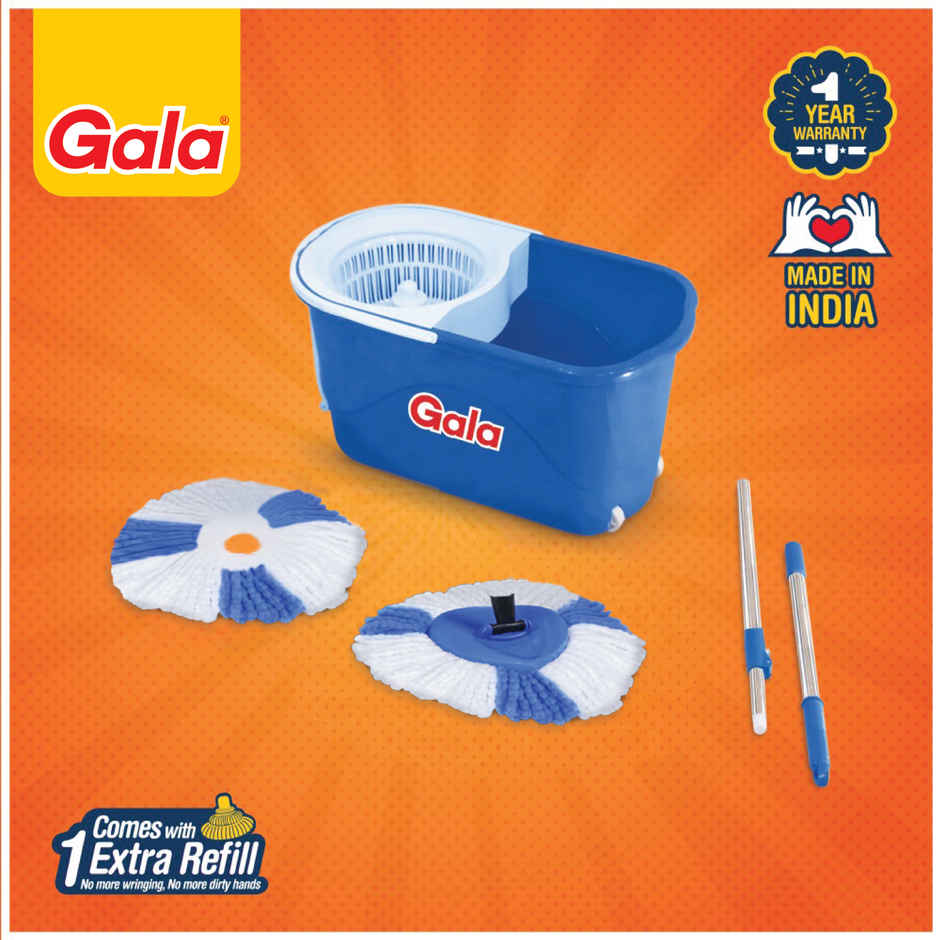 Gala Quick Spin Floor Mop with 1 extra refill