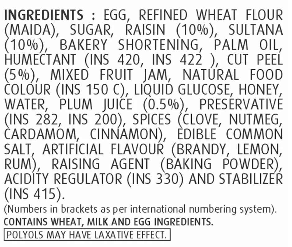 Winkies Authentic Plum Cake