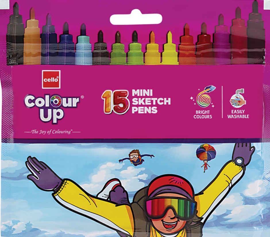 Cello Colourup Mini Sketch Pens 15 Shades