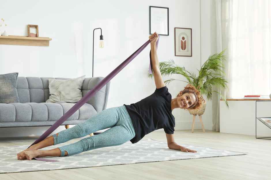 Decathlon Domyos Resistance Band Pilates | Pink | Medium 6 lb/3 kg