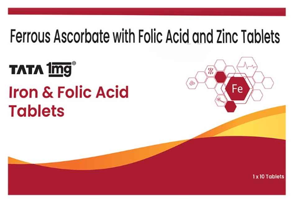 Tata 1mg Iron and Folic Acid Tablet