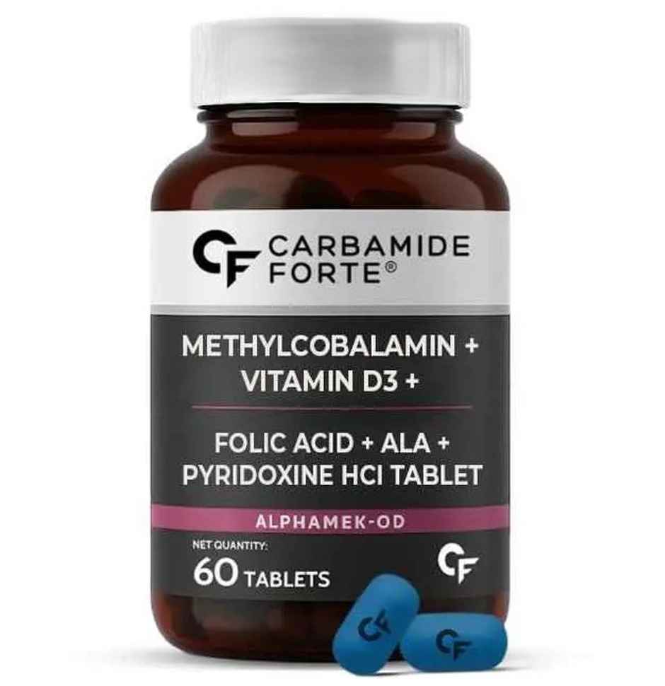 Carbamide Forte Vitamin B12 1500mcg with Vitamin D3 Supplement-60 Tablets