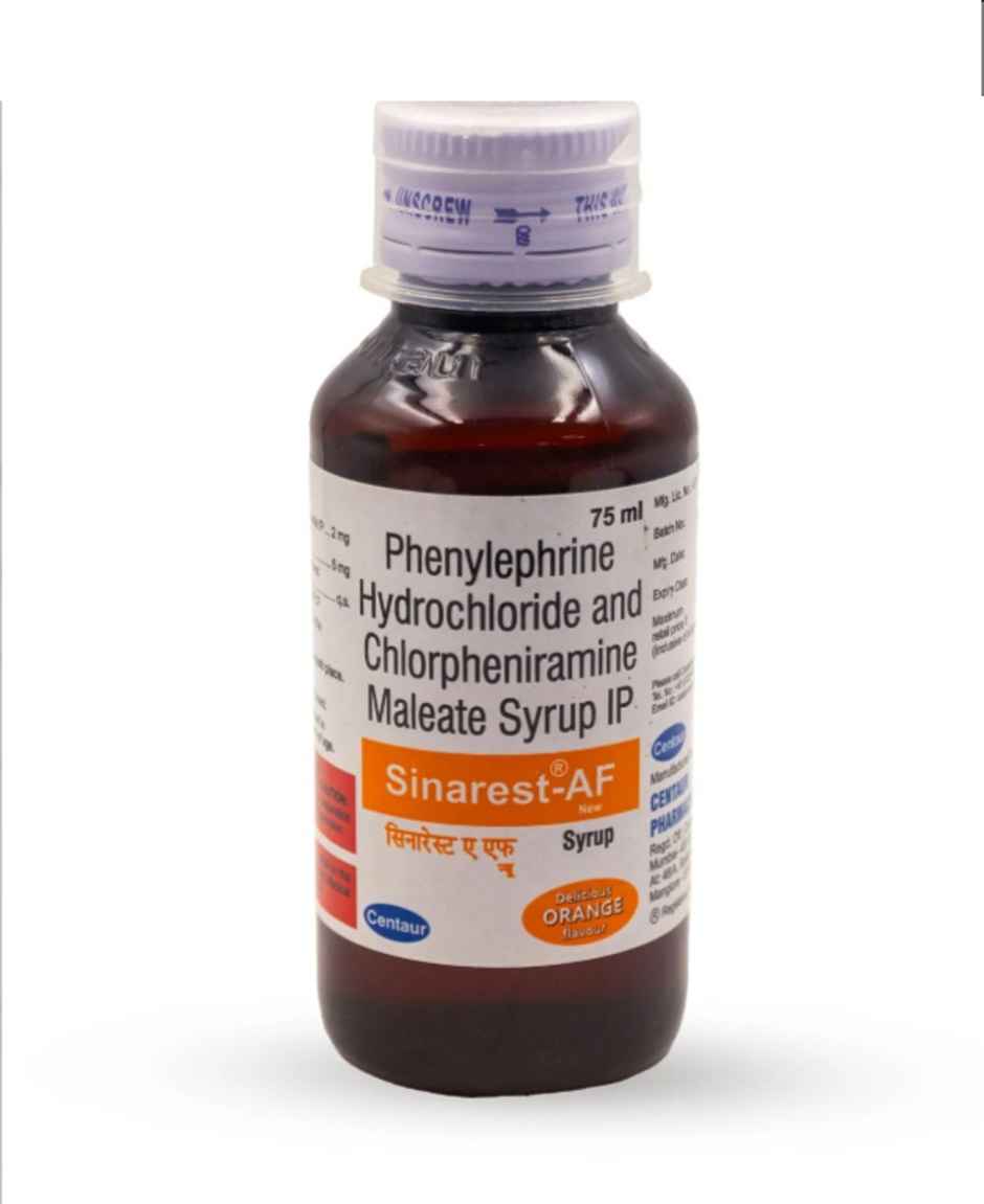 Sinarest-AF Delicious Orange Flavour  Syrup