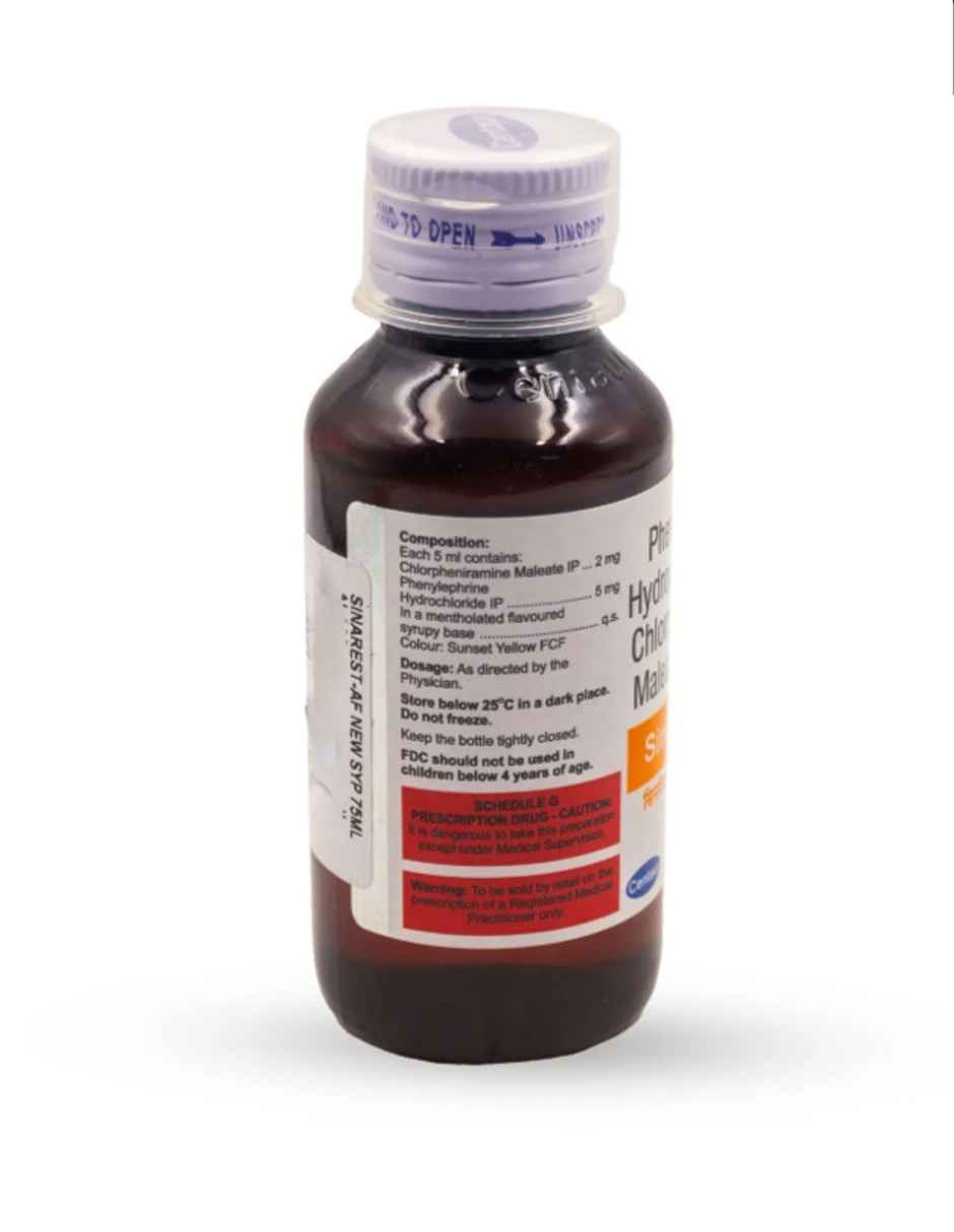 Sinarest-AF Delicious Orange Flavour  Syrup