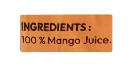 No filter 100% juice mango