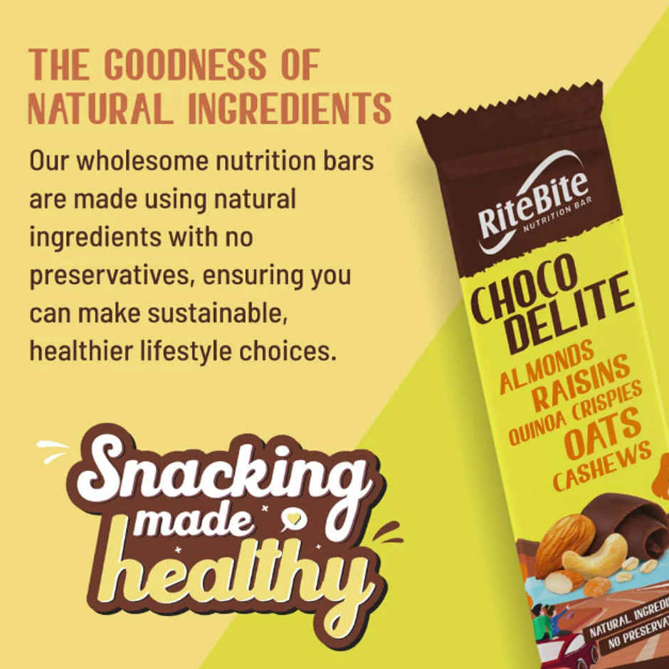 RiteBite Choco Delight 4g Protein Energy Bar