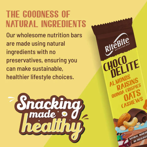 RiteBite Choco Delight 4g Protein Energy Bar