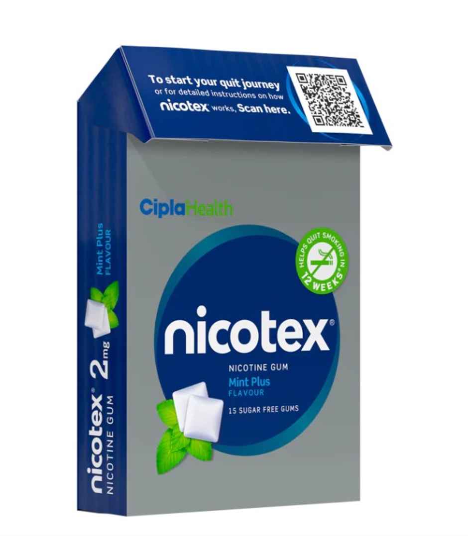 Nicotex 2mg Mint Plus Flavour Sugar Free Gum