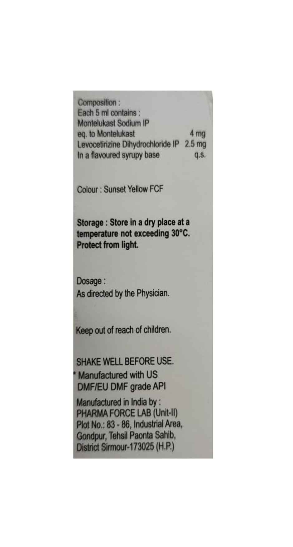 Monticope Suspension