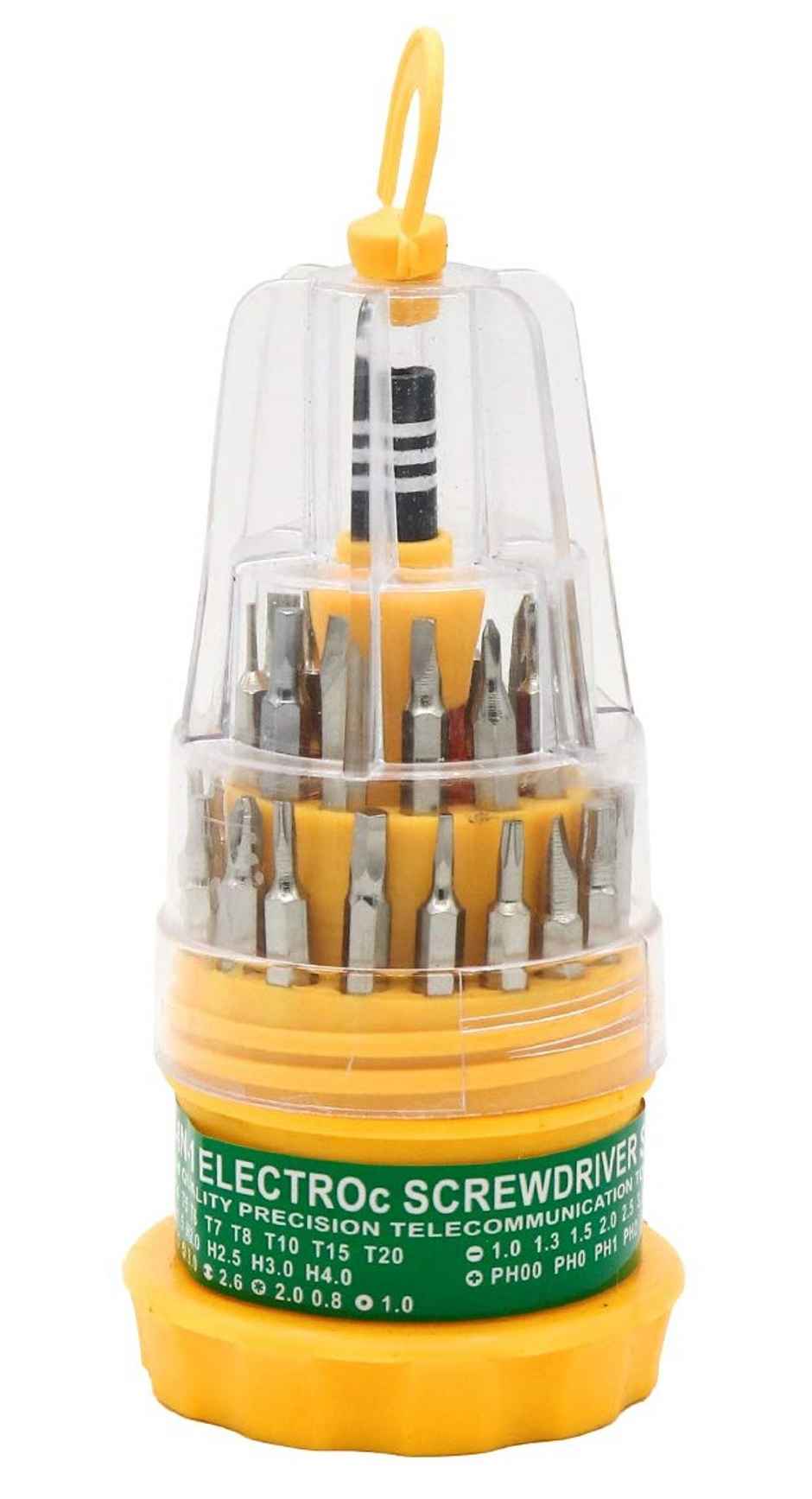 Se7en Screwdriver Tool Set Steel 31 in 1 with 30 Screwdriver Bits, Professional Magnetic Driver Set