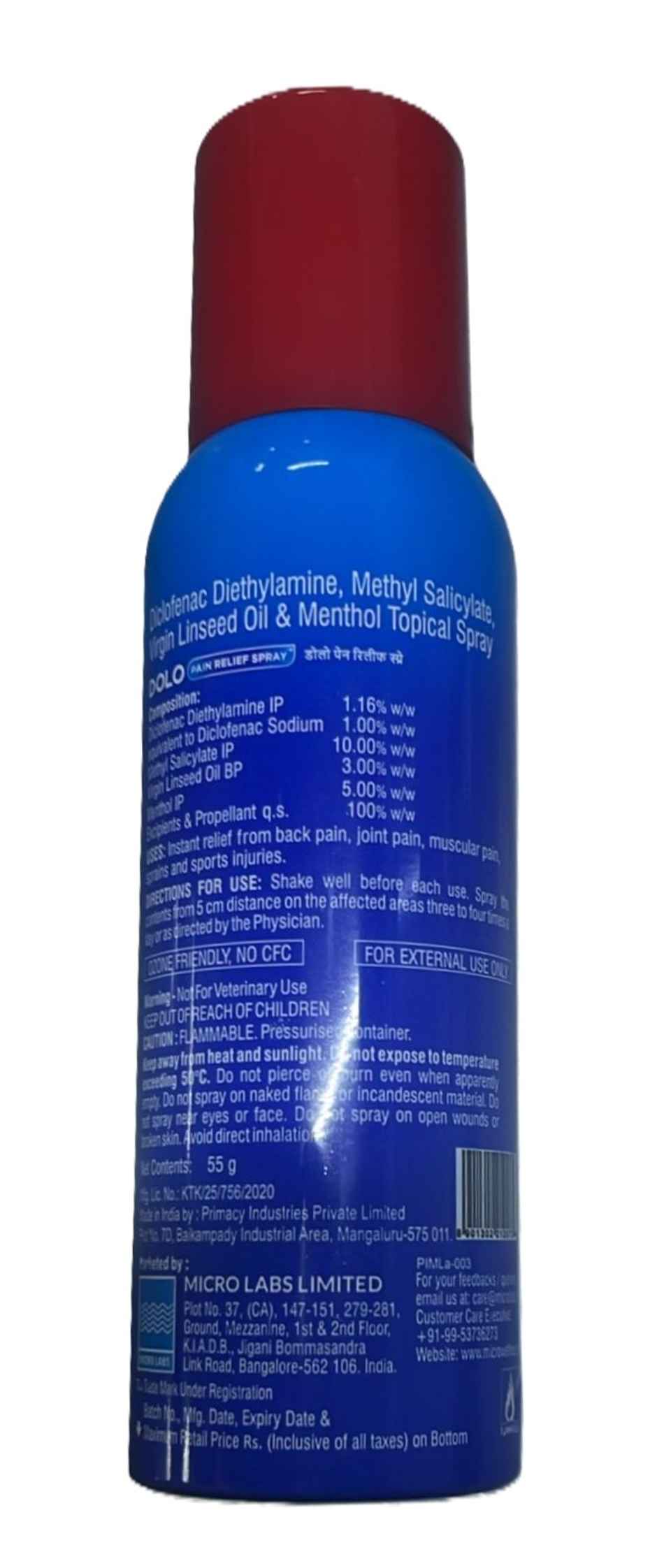 Dolo Pain Relief Spray