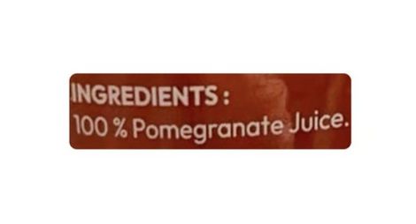 No filter 100% juice pomegranate