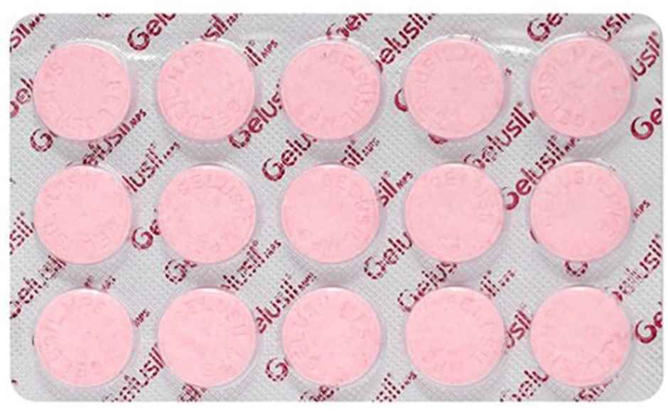 Gelusil Mps Original Mint Flavour Chewable Tablet