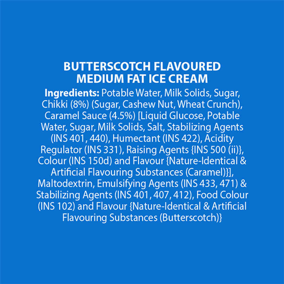 Crunchy Butterscotch Ice Cream Tub