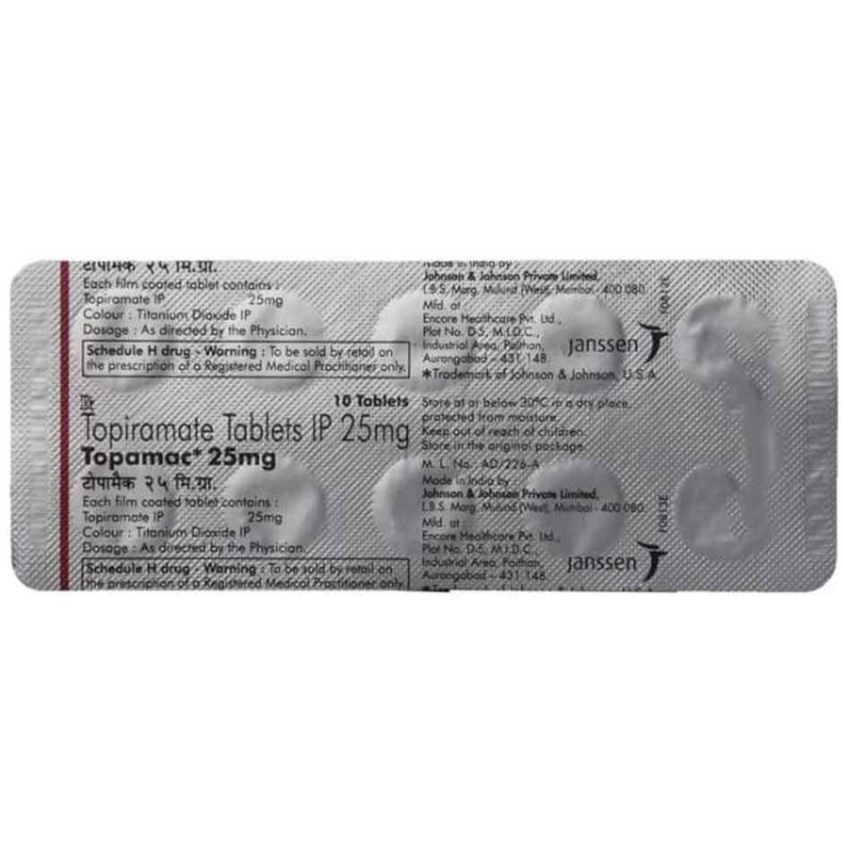 Topamac 25mg Tablet