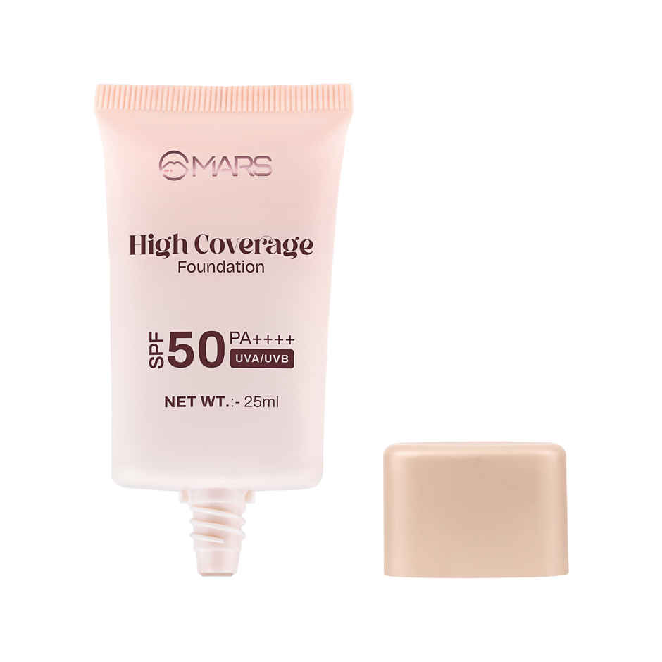 MARS Cosmetics SPF50 PA++++ High Coverage Foundation | 02 SOFT BEIGE