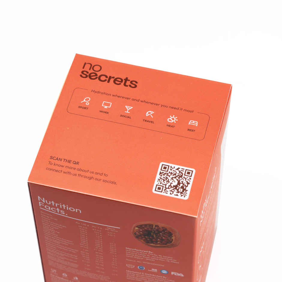 No Secrets Perfect Hydration Duo Electrolytes & Antioxidants Pulse Pomegranate