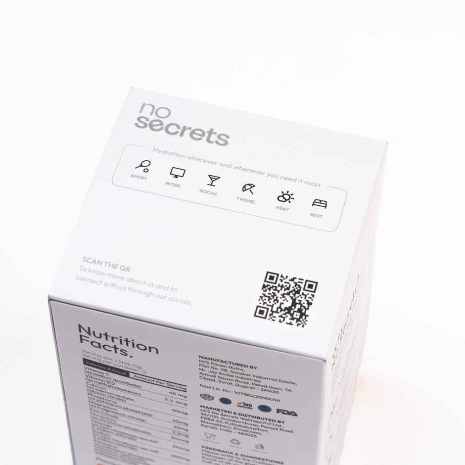 No Secrets Perfect Hydration Duo Electrolytes & Antioxidants Assorted Box