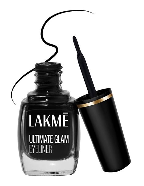 Lakme Ultimate Glam Eye Liner, Semi Matte, Black