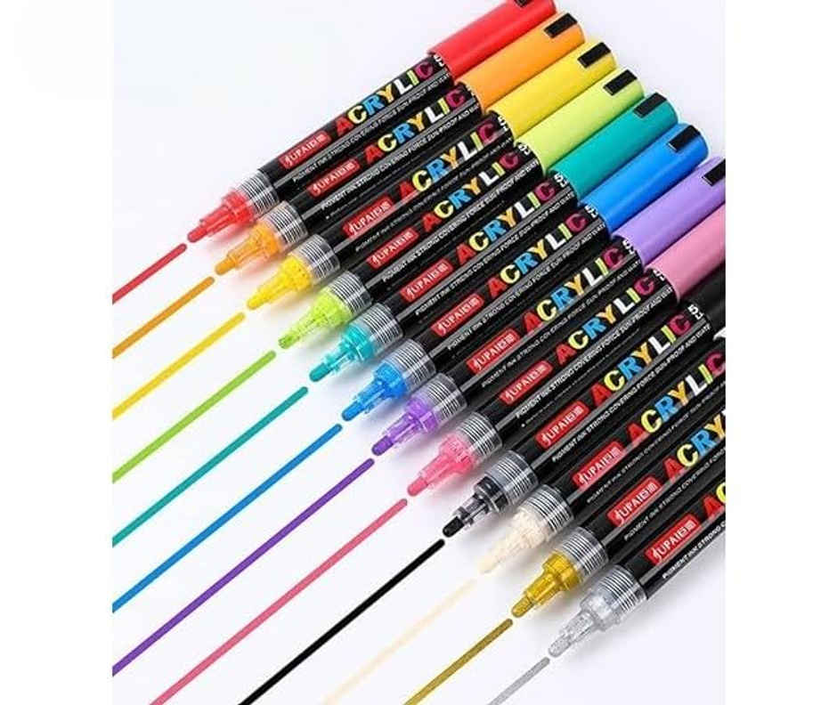 Abk Acrylic Paint Brush | 12 Pcs