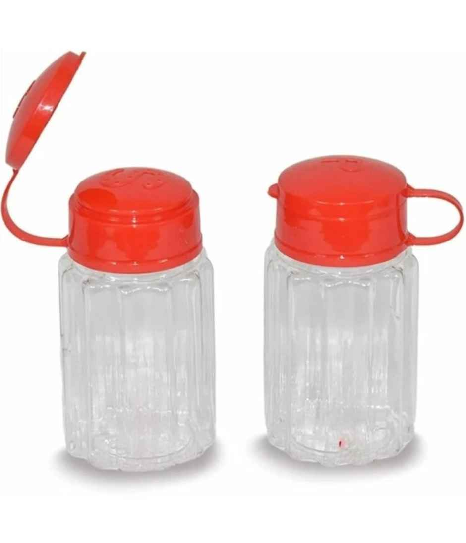 Nayasa Peppy Salt and Pepper Set | Bpa Free Plastic Salt and Pepper Shakers | Red