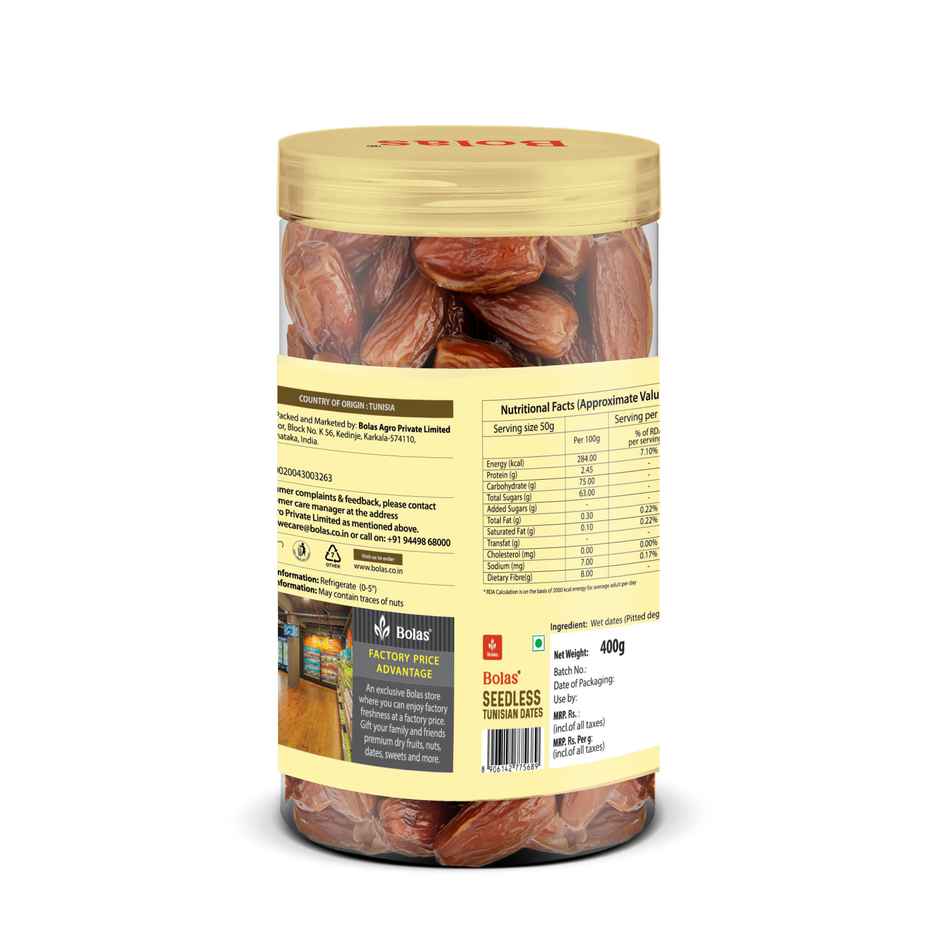 Bolas Seedless Tunisian Dates Jar
