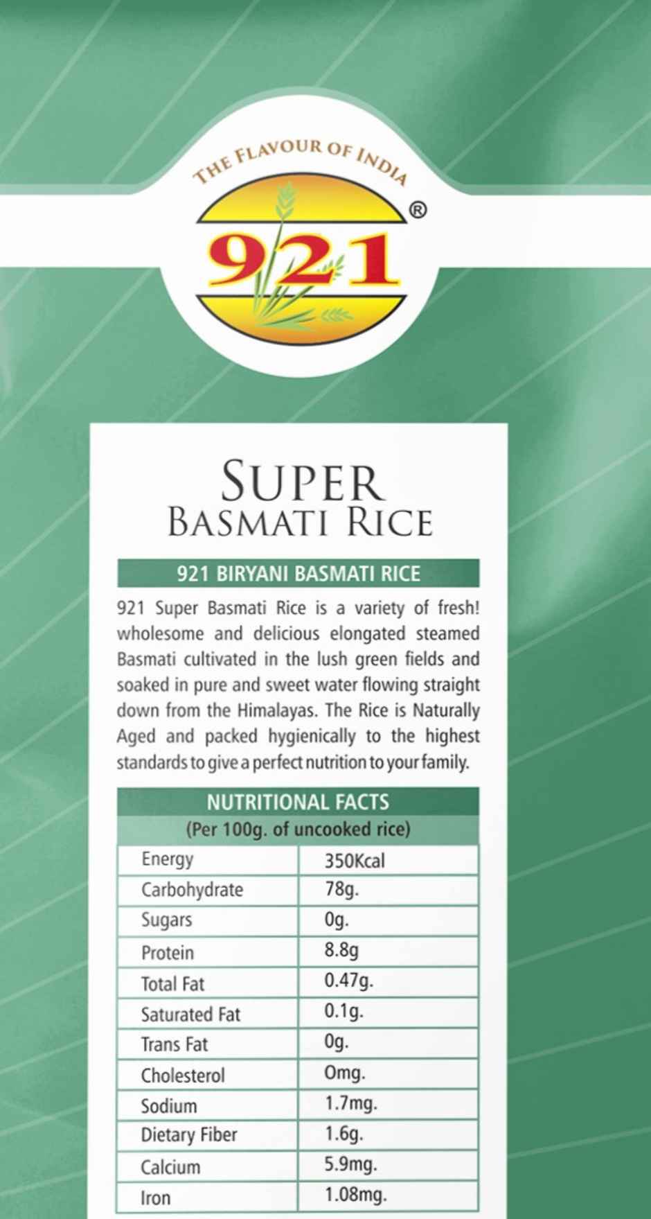 921 Extra Long Grain Super Basmati Rice