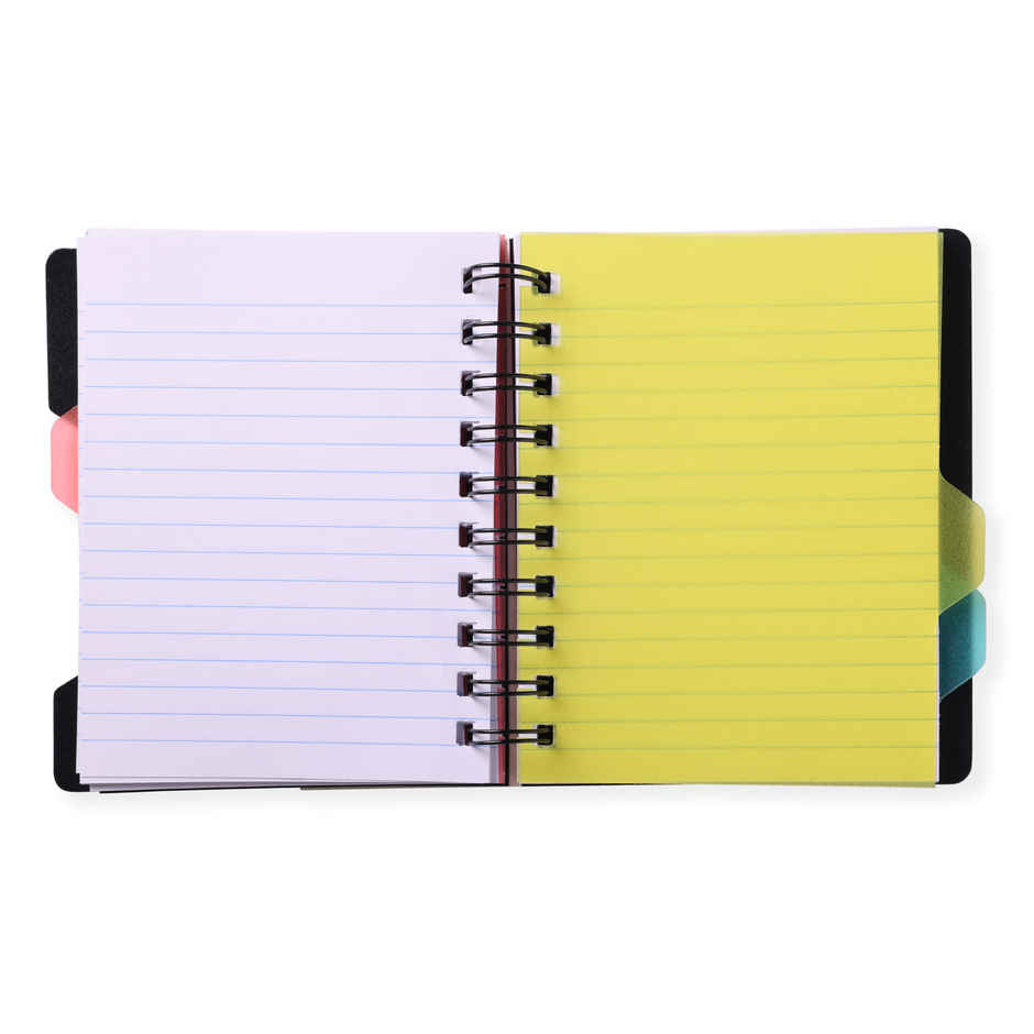 Luxor 4 Subject Pocket Notebook | A6 Small Size (10.8 x 14.0 cm) | Pages - 240 Spiral | Single Ruled