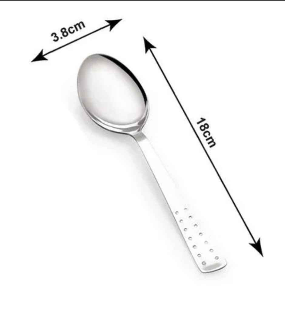 Petals Stainless Steel Dessert Spoon - Dott | 18 cm