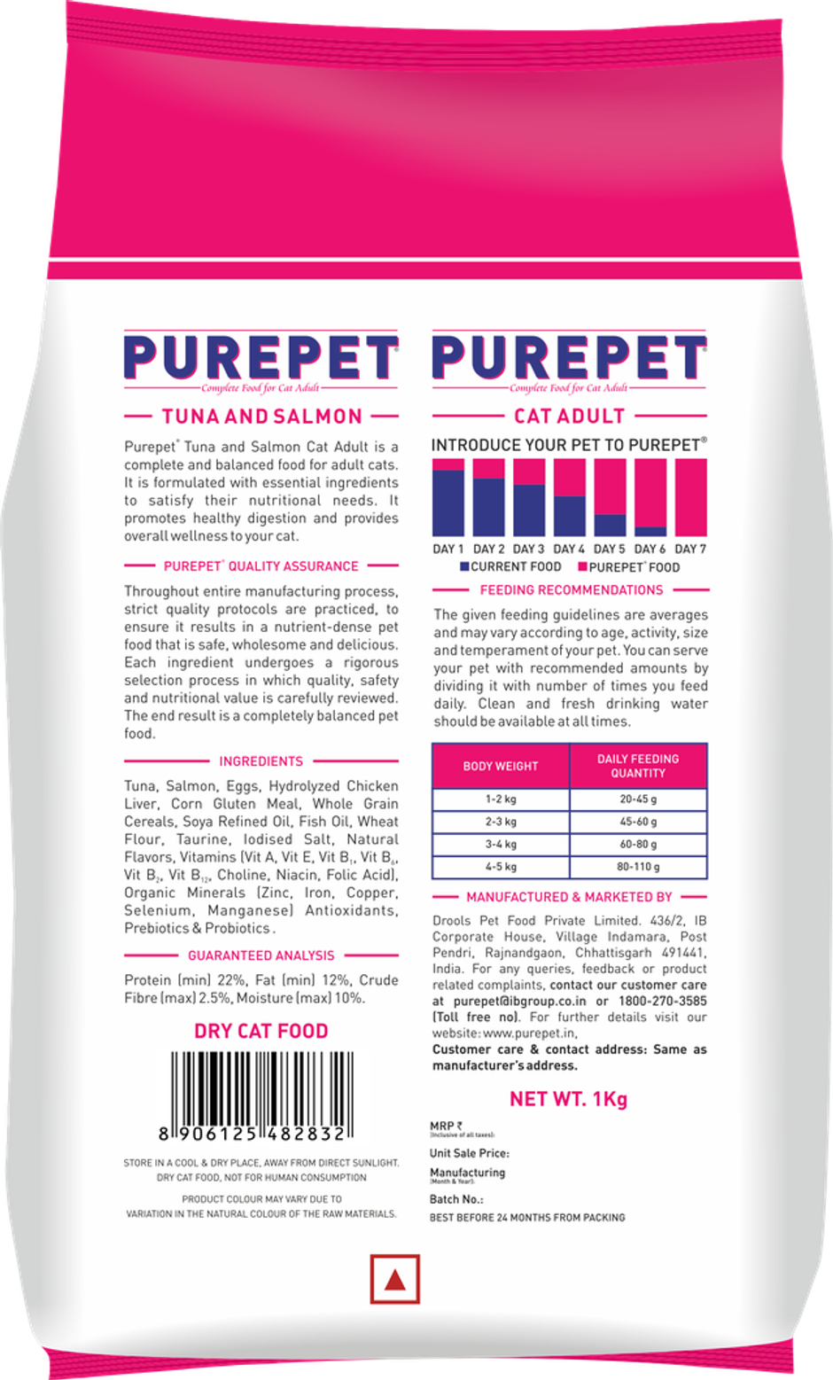Purepet Tuna & Salmon Adult Dry Cat Food