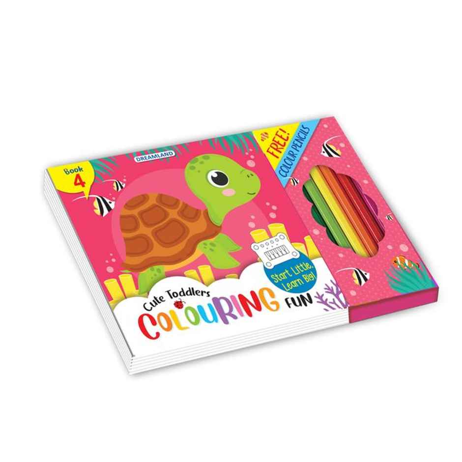 Cute Toddlers Colouring Fun Book 4 for Kids