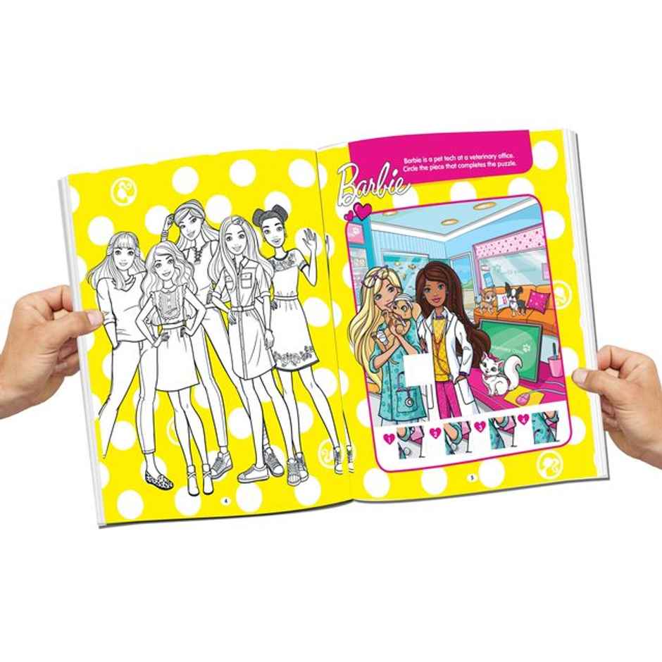 Barbie Colouring & Activity Books Pack of 4 |Gift for kid |Book Gift Pack| Barbie Book Set|160 Page