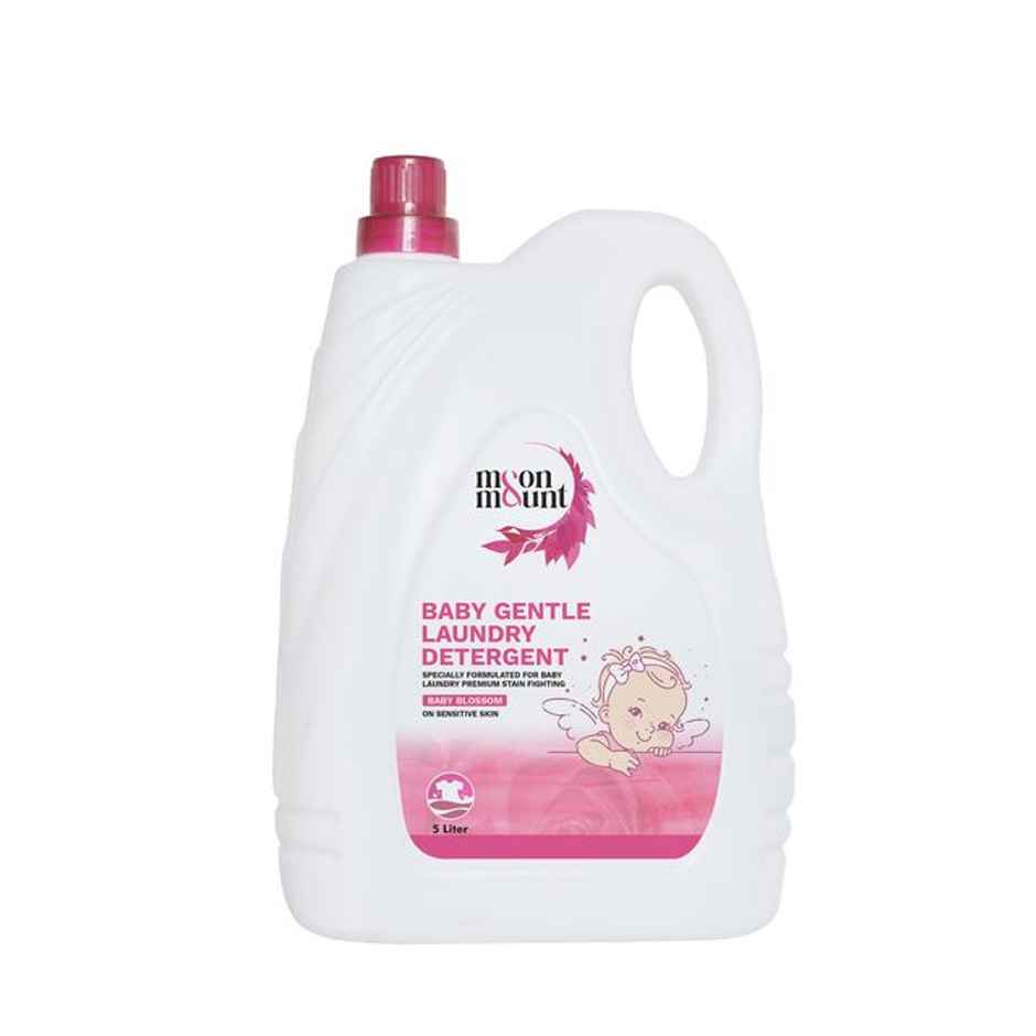 Moon And Mount Baby Laundry Liquid Detergent Washing Liquid For Baby Clothes Leaf Love (Rose) 5 l